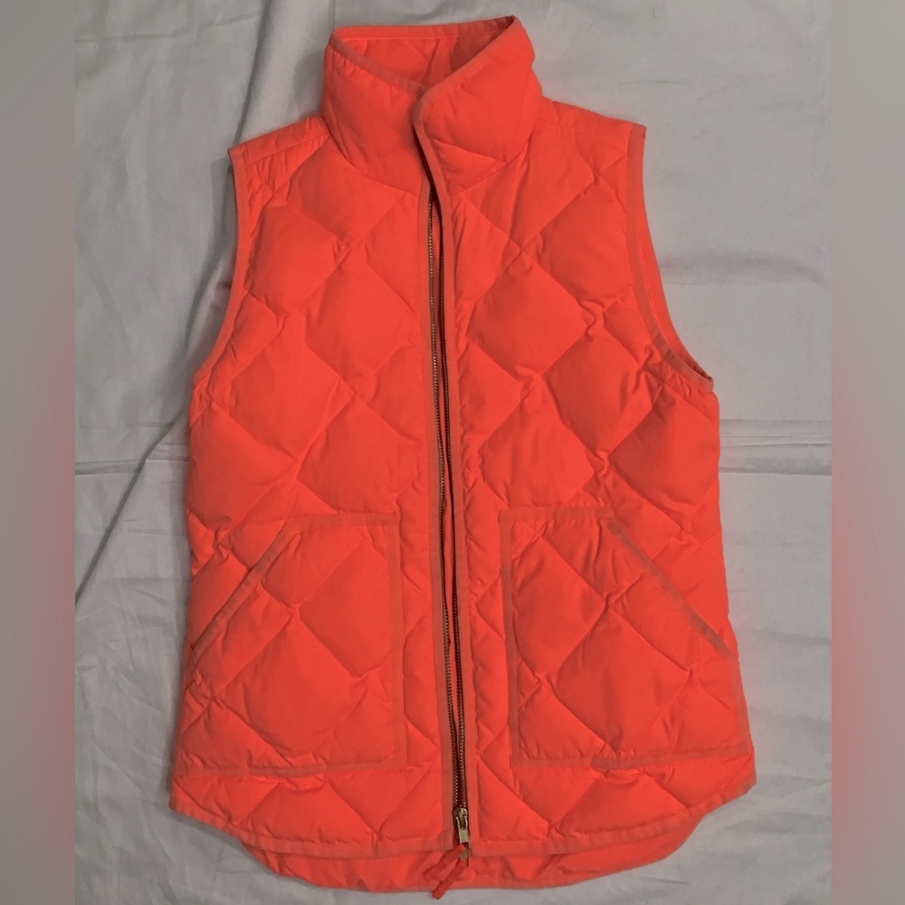 J. Crew Highlighter Orange Vest View 5